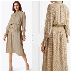Tory Burch Tan Patterned Dress